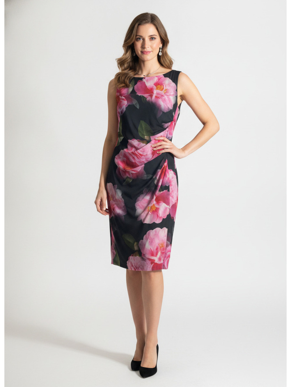 Karl Lagerfeld Paris Floral Sleeveless Dress Size 14